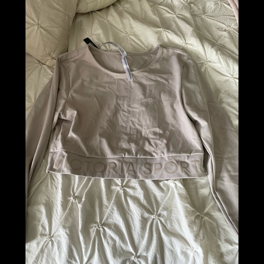 Brand new beige cropped top. Victoria’s Secret